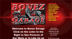 Desktop Screenshot of bonezgarage.com